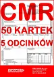 CMR List Przewozowy 50 kartek - 5 odcinków - 10 kompletów