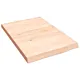 Półka, 40x60x(2-4) cm, surowe lite drewno dębowe