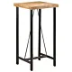 Stolik barowy, 55x55x107 cm, lite drewno mango i żelazo
