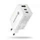 everActive Ładowarka sieciowa GAN QC 4+ 65W 1XUSB 2XUSB-C biała SC-655Q