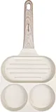PATELNIA MARMURKOWA 3 W 1 DO JAJEK NALEŚNIKÓW PLACKÓW GRILL KLAUSBERG KB-7818 BEŻOWA