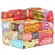 Puf modułowy, patchwork, tkanina