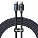 Baseus kabel Crystal Shine USB-C - USB-C 2,0 m 100W czarny
