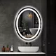 Emaga IREDA Lustro łazienkowe z oświetleniem, 80x60cm, głośnik