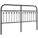 Metalowe wezgłowie, czarne, 160 cm
