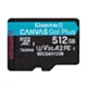 Kingston Karta pamięci microSD 512GB Canvas Go! Plus 200MB/s A2 U3 V30