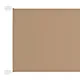 Markiza pionowa, kolor taupe, 100x800 cm, tkanina Oxford