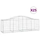Kosze gabionowe, 25 szt, 200x50x60/80 cm, galwanizowane żelazo