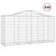 Kosze gabionowe, 40 szt, 200x50x100/120cm, galwanizowane żelazo