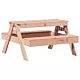 Emaga Stół piknikowy dla dzieci, 88x97x52 cm, lite drewno daglezjowe