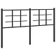 Metalowe wezgłowie, czarne, 160 cm