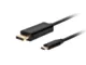 Lanberg Kabel USB-C(M)->Displayport 1.8M 4K 60HZ czarny
