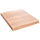 Półka, brązowa, 40x50x(2-4) cm, lakierowane lite drewno dębowe