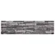 Panele ścienne 3D, 14 szt., antracytowe, 100x25 cm, EPS