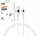 SZYBKI KABEL LIGHTNING USB 2.4A WZMACNIANY 1M ALUMINIOWE KOŃCÓWKI RECCI