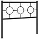 Metalowe wezgłowie, czarne, 100 cm