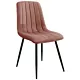 Krzesło tapicerowane do jadalni, salonu, 44x55x84 cm, różowy