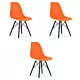 Krzesło OSAKA pomarańcz / nogi czarne x 3