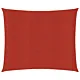 Żagiel przeciwsłoneczny, 160 g/m², czerwony, 6x6 m, HDPE