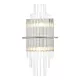 Kinkiet Lukas 2 Light Wall Light Polished Chrome Glass