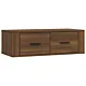 Wisząca szafka pod TV, brązowy dąb, 80x36x25 cm