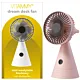 VITAMMY DREAM DESK FAN RÓŻOWY Mini wentylator biurkowy USB, 3 tryby, z lustrem i LCD