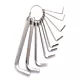 Zestaw kluczy imbusowych Deli Tools EDL3100, 1.5-10mm (srebrny)