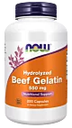 NOW FOODS Beef Gelatin - Żelatyna wołowa 550 mg (200 kaps.)