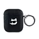 Karl Lagerfeld Monogram Choupette Head - Etui AirPods 1/2 gen (czarny)