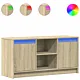 Szafka pod TV z LED, dąb sonoma, 100x34x50 cm