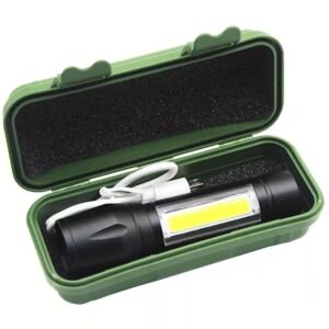 Akumulatorowa Mini latarka wodoodporna z zoom o dużej mocy 400lm
