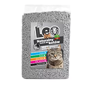 Żwirek dla kotów Leo - Aktywny węgiel Tofu