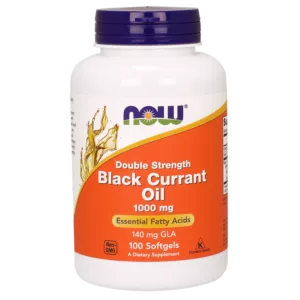 NOW FOODS Black Currant Oil - Olej z Czarnej Porzeczki 1000 mg (100 kaps.)