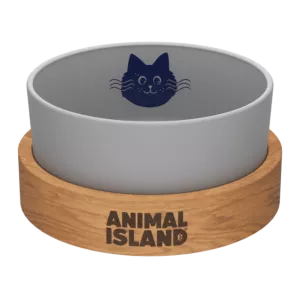 Miska dla kota Ceramiczna - Cool Gray 0,9l