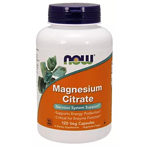 NOW FOODS Magnesium Citrate - Magnez (120 kaps.)