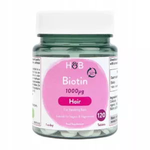 HOLLAND & BARRETT Biotyna - Biotin 1000 mcg (120 tabl.)
