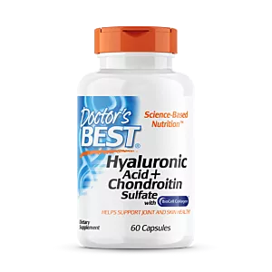 DOCTOR'S BEST Hyaluronic Acid + Chondroitin Sulfate with BioCell Collagen (60 kaps.)