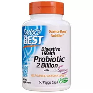 DOCTOR'S BEST Digestive Health Probiotic with LactoSpore - Probiotyk 2 miliardy CFU (60 kaps.)