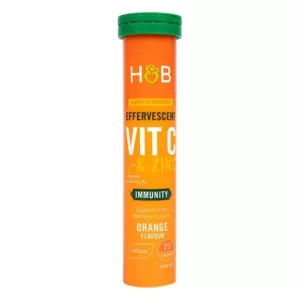 HOLLAND & BARRETT Vitamin C & Zinc Effervescent Orange (20 tabl.)