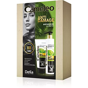 DELIA Zestaw Cameleo Anti Damage - szampon 250 ml i odżywka do włosów zniszczonych 200 ml
