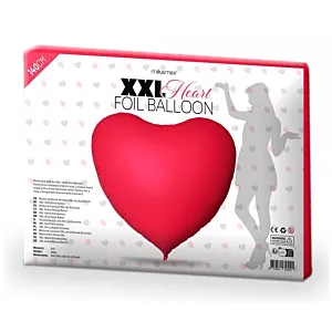 Balon Czerwone Serce XXL 140 cm - Dekoracja, Prezent na 18 Urodziny, Ślub, Komunię