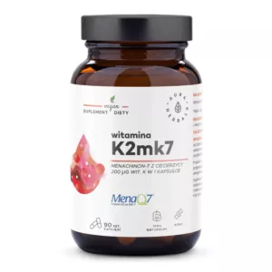 AURA HERBALS Witamina K2 MK7 200 mcg (90 kaps.)