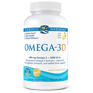 NORDIC NATURALS Omega-3D (120 kaps.)