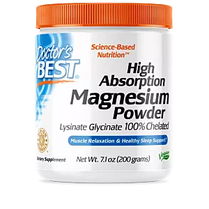 DOCTOR'S BEST High Absorption Magnesium Powder - Magnez (200 g)