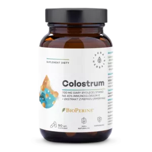 AURA HERBALS Colostrum 700 mg + BioPerine (90 kaps.)