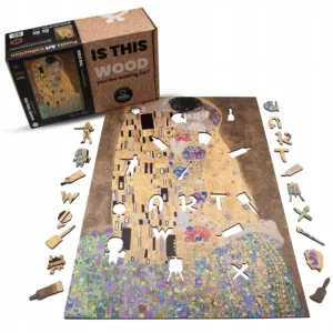 Puzzle drewniane POCAŁUNEK Gustav Klimt 700 el wyjątkowe kształty XXL