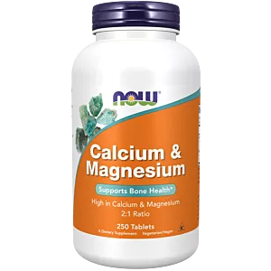 NOW FOODS Calcium & Magnesium - Wapń 500 mg i Magnez 250 mg (250 tabl.)