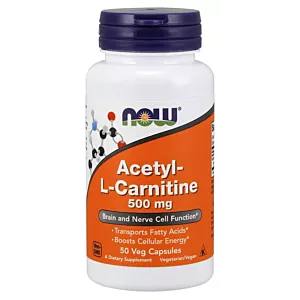 NOW FOODS Acetyl L-Karnityna HCI 500 mg (50 kaps.)