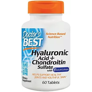 DOCTOR'S BEST Hyaluronic Acid + Chondroitin Sulfate with BioCell Collagen (60 tabl.)