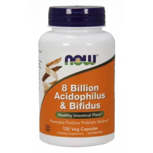 NOW FOODS 8 Billion Acidophilus & Bifidus - Probiotyk (120 kaps.)